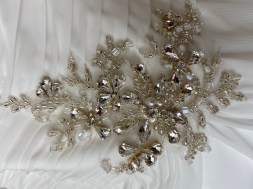 Cheryl wedding dress close up of decoration - size 16